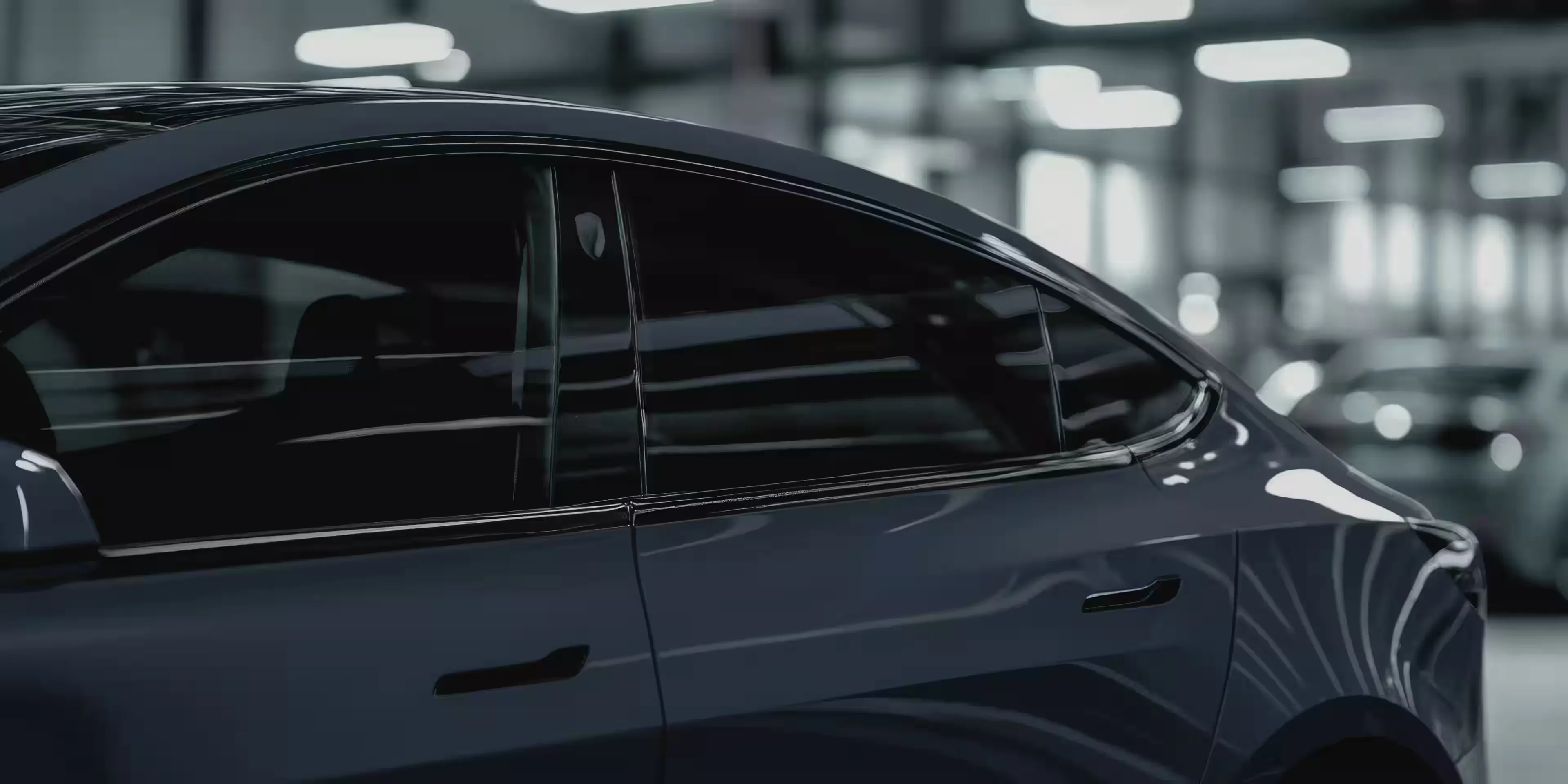 Window Film on tesla vehicle